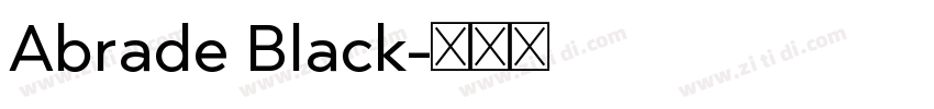 Abrade Black字体转换